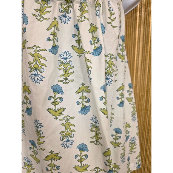 Piyama Womens Cotton Ruffle Sleeve Top Size Small Block Print Boho Cotton - Picture 2 of 5